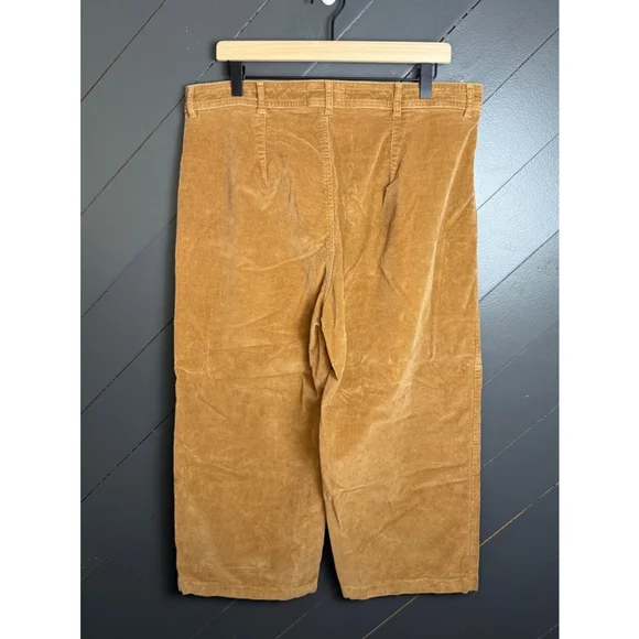 Women's Everlane Sailor Corduroy Pants, Size 16, Brown Wide Leg Trendy Spring - Picture 3 of 4